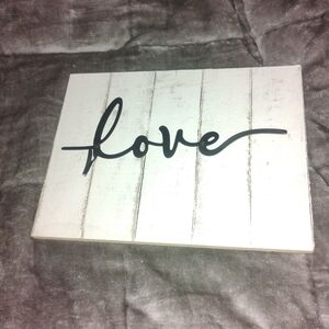 Chic Love Wall Art - Black Script on White